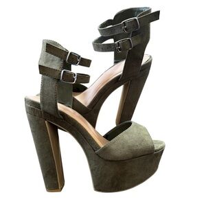 Windsor Olive green 6 Inch Heels